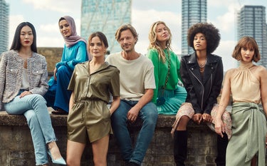 Girl with perfect skin